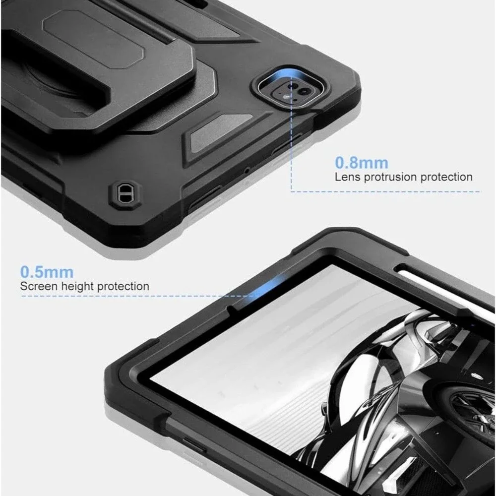 Case for iPad Pro 11 inch M4 Case 2024 (5th Generation), Shockproof Protective
